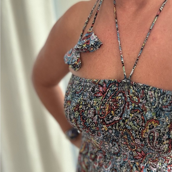 Strapless Floral Boho Summer Dress - Picture 3 of 6